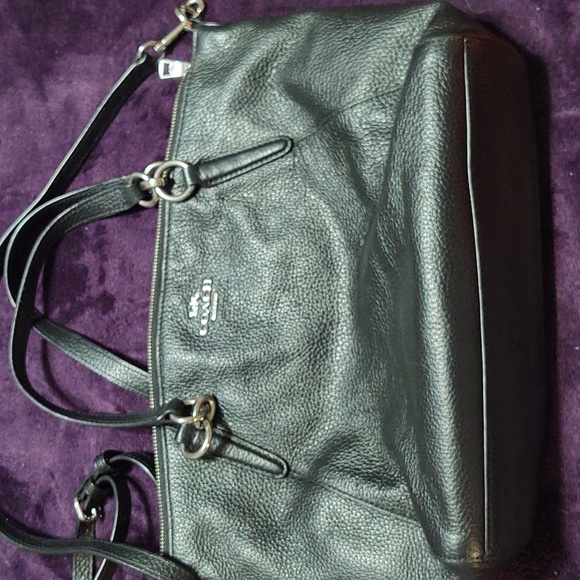 Coach Black Leather Crossbody Bag - Picture 6 of 11